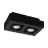 Eglo Tak Spot Mendoza Stål Svart 9.4W 690lm - 830 Varm Hvit | Dimbar - Egnet for 2x GU10