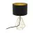 Eglo Bordlampe Carlton 2 Stål Gull Svart | IP20 - Egnet for 1x E14 