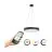 Eglo Pendel Lampe Marghera-Z Stål Svart 27.5W 3150lm - 827-865 Innstillbar Hvit + RGB | IP20 - Zigbee Dimbar