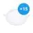Fordelspakning 15x Bright Choice LED Downlight UltraSlim 15W 1200lm 110D - 840 Kald Hvit | 190mm - Utskjæring 175mm