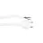 Noxion Euro Strømforsyningskabel - C7 Europlug + Åpne ender - Hvit 2m - 2 pole 0,75mm2