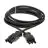 Lupa-con koblingsstykke Kabel 3x 1,5  2m svart EPCOM/3