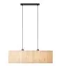 Brilliant Wimea Pendel Lampe Metall Svart Beige | Egnet for 2x E27