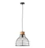 Brilliant Avia Pendel Lampe Metall Tre Svart | 350mm - Egnet for 1x E27