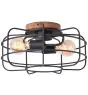 Brilliant Gwen Taklampe Metall Tre Svart | 400mm - Egnet for 2x E27