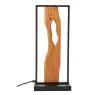 Brilliant Bordlampe Chaumont Aluminium Metall Tre Svart 8W 940lm - 830 Varm Hvit