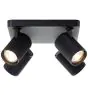 Brilliant Marty Taklampe Aluminium Sandete Svart 20W 1400lm - 830 Varm Hvit | Inkl. 4x GU10