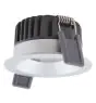 Ledvance LED spot Fix Aluminium sølv 8W 680lm 36D - 930 varm hvit | Utskjæring 68mm - IP44 - beste fargegjengivelse - dimbar