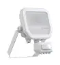 Ledvance LED Flomlys Aluminium Hvit 8W 1200lm 100D - 840 Kald Hvit | IP65 - Bevegelses- Og Lyssensor - Symmetrisk