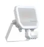 Ledvance LED Flomlys Aluminium Hvit 17W 2200lm 100D - 830 Varm Hvit | IP65 - Bevegelses- Og Lyssensor - Symmetrisk