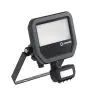 Ledvance LED Flomlys Aluminium Svart 17W 2200lm 100D - 830 Varm Hvit | IP65 - Bevegelses- Og Lyssensor - Symmetrisk