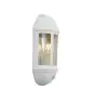 Ansell LED Veggbelysning Latina Halv Lantern Hvit - Egnet for E27 Opp Til 42W | IP65 - Bevegelses- og Lyssensor