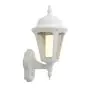 Ansell LED Veggbelysning Latina Lantern Hvit - Egnet til E27 Opptil 42W | IP65 - Bevegelses- og lyssensor