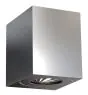 Nordlux Canto Kubi 2 Veggbelysning Rustfritt Stål Up & Down - 10.6W 500lm - 830 Varm Hvit | IP44