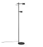 Nordlux Clyde Gulvlampe Metall Svart 8W 350lm - 827 Ekstra Varm Hvit | 3-Trinn Dimbar