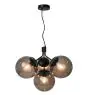 Nordlux Pendel lampe Ivona 4x E27 svart - Metall | Max. 28W