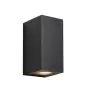Nordlux Canto Maxi Kubi 2 Veggbelysning Aluminium og Glass Svart Up & Down | IP44 - Egnet for 2x GU10