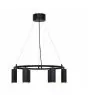 Nordlux Vico Pendel Lampe Aluminium og Metall Svart | 534mm - Egnet for 6x GU10