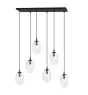 Emibig Pendel Lampe Astral Stål Svart | Egnet for 6x E14 - Max 10W