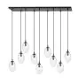Emibig Pendel Lampe Astral Stål Svart | Egnet for 9x E14 - Max 10W