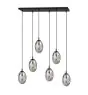 Emibig Pendel Lampe Astral Stål Svart | Egnet for 6x E14 - Max 10W