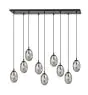 Emibig Pendel Lampe Astral Stål Svart | Egnet for 9x E14 - Max 10W