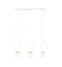 Emibig Pendel Lampe Glam Stål Hvit | Egnet for 3x E14 - Max 10W