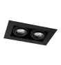 Noxion Innfelt Spot Trimless Pro 2x MR16 Vippbar svart | Utskjæring 181x97mm - GU10 sokkel