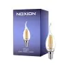 Noxion Lucent LED E14 Böjd topp Mignon filament klar 4.5W 470lm - 827 ekstra varm hvit | dimbar - erstatter 40W
