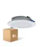 Fordelspakning 6x Fordelspakning 6x LED Downlight Pan 6W 480lm 830 Varm Hvit | 93mm - Utskjæring 75mm