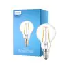 Philips Corepro LED Lustre E14 Ball filament klar 2W 250lm - 827 ekstra varm hvit | erstatter 25W