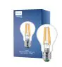 Philips Master Ultra Efficient LED E27 Pære Filament Klar 4W 840lm - 827 Ekstra Varm Hvit | Dimbar - Erstatter 60W