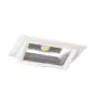 LED Downlight Wallwasher Wally Maxi Hvit 46W 6400lm 70x75D - 840 Kald Hvit - 238x145mm