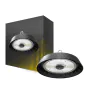 Bright Choice LED Highbay Stål Svart 150W 25500lm 90D - 757 Kald Hvit | IP65 - med Bevegelses- og Lyssensor 