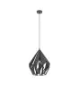 Eglo Pendel Lampe Carlton 1 Stål Svart Sølv | IP20 - Egnet for 1x E27 