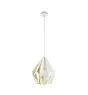 Eglo Pendel Lampe Carlton 1 Stål Hvit Gull | IP20 - Egnet for 1x E27 