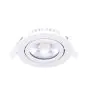 Noxion LED Vippbar Slim Spot Hvit Runde 6W 520lm 60D - 927 Ekstra Varm Hvit | 85mm - IP54 - Dimbar - Beste Fargegjengivelse