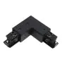 3 Phase corner connector 90D V earth intern - svart