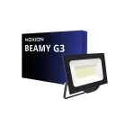Noxion LED Flomlys Beamy G3.1 Svart 50W 5500lm 110D - 840 Kald Hvit | IP65 - Symmetrisk 