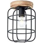 Brilliant Gwen Taklampe Metall Tre Svart | 200mm - Egnet for 1x E27