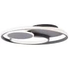 Brilliant Runda Taklampe Metall Silicone Grå 45W 5200lm - 830-865 CCT | 500mm - Fjernkontroll Dimbar