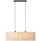 Brilliant Wimea Pendel Lampe Metall Svart Beige | Egnet for 2x E27