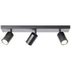 Brilliant Jello Taklampe Metall Matt Svart 13.5W 1035lm - 830 Varm Hvit | Inkl. 3x GU10