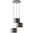 Brilliant Tyas Pendel Lampe Metall Svart Gull | 520mm - Egnet for 3x E27