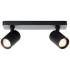 Brilliant Marty Taklampe Aluminium Sandete Svart 10W 700lm - 830 Varm Hvit | Inkl. 2x GU10
