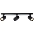 Brilliant Marty Taklampe Aluminium Sandete Svart 15W 1050lm - 830 Varm Hvit | Inkl. 3x GU10