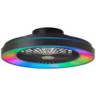 Brilliant Mazzaro Ventilator Plast Svart 36W 4700lm - 830-865 CCT+RGB | 485mm - Fjernkontroll Dimbar