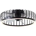 Brilliant Capo Ventilator Metall Plast Svart 32W 4200lm - 827-865 CCT | 480mm - Fjernkontroll Dimbar
