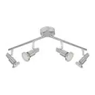 Ledvance LED spot GU10 Aluminium 4x 3W - 827 ekstra varm hvit 