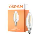 Osram Classic LED E14 Mignon filament klar 4W 470lm - Relax and Active - 827 ekstra varm hvit | erstatter 40W
